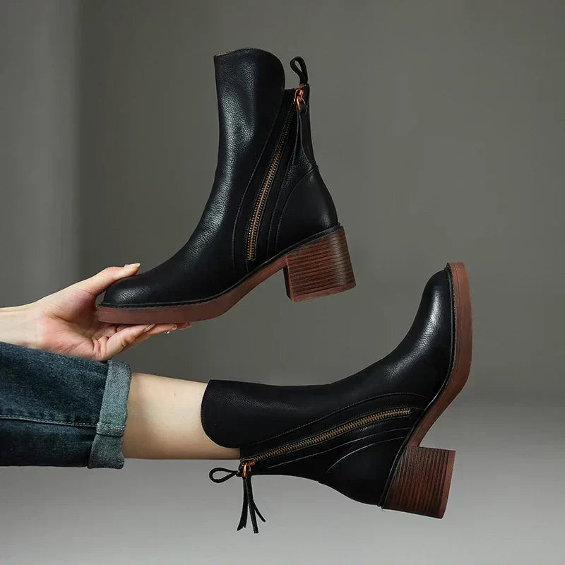 Margaret™ Elegant Leather Boots