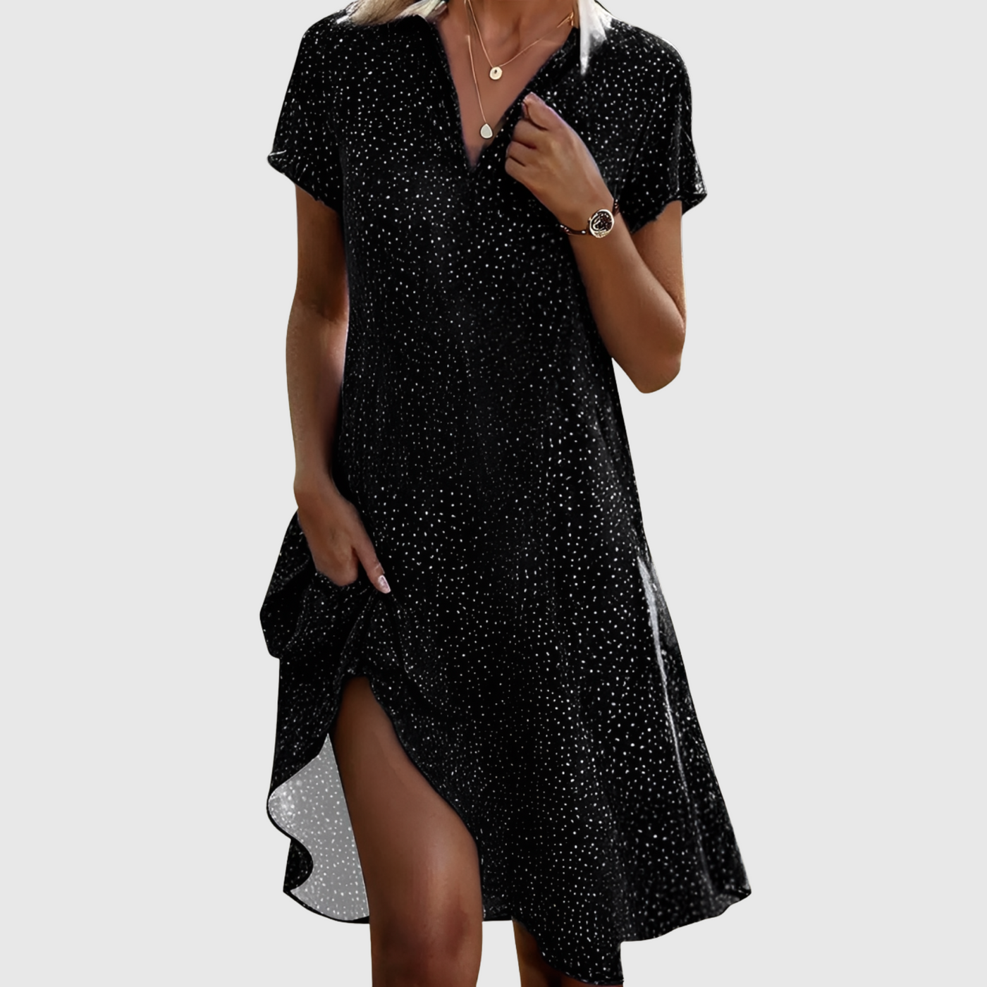 Zafira™ | Short Sleeve Midi Dress