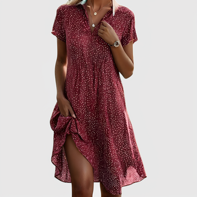 Zafira™ | Short Sleeve Midi Dress