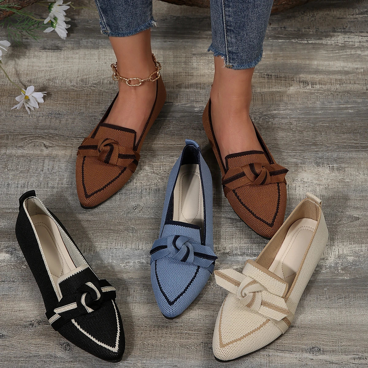 Nellie™ Casual Pointed Toe Slip-On