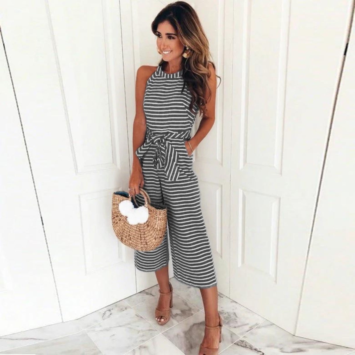 Azaria - Striped Jumpsuit
