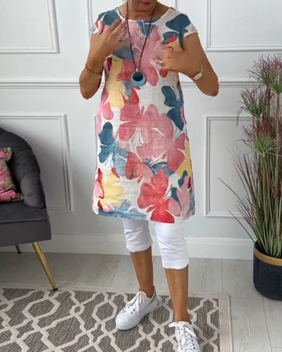 Bindi | Casual Dress with Colorful Floral Print