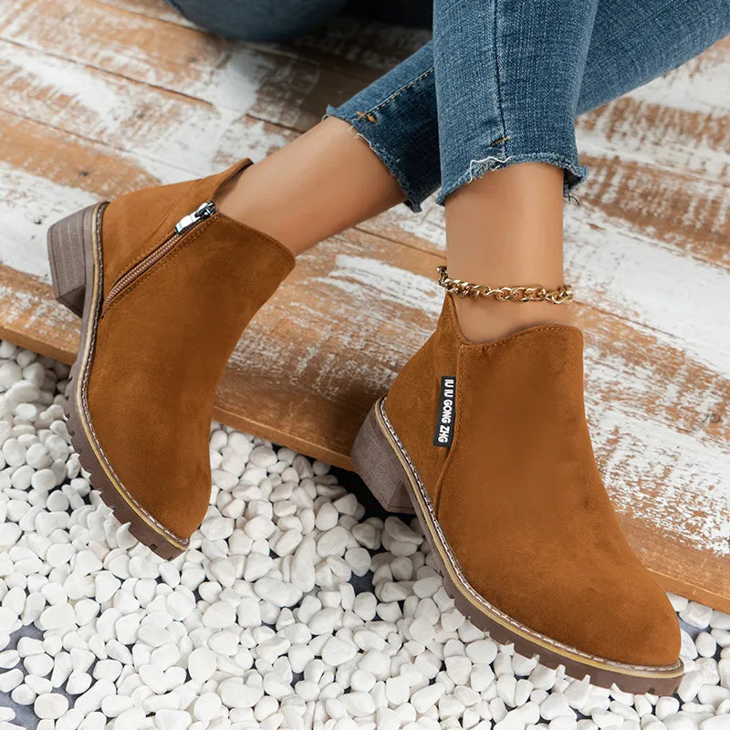 Mary™ Thick Sole Ankle Boots