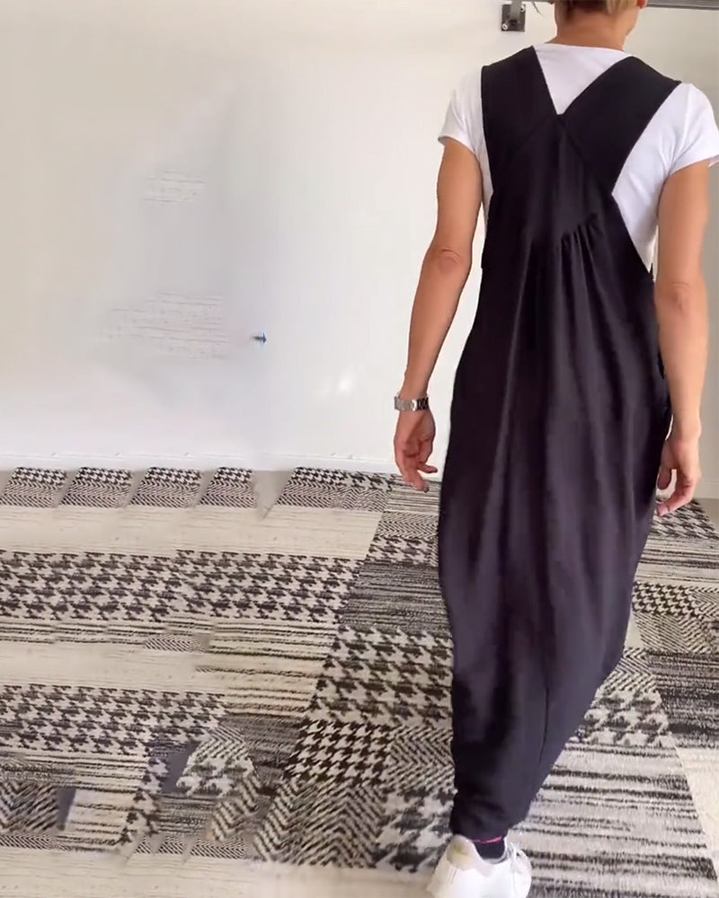Alice | Solid Color Casual Strap Dress