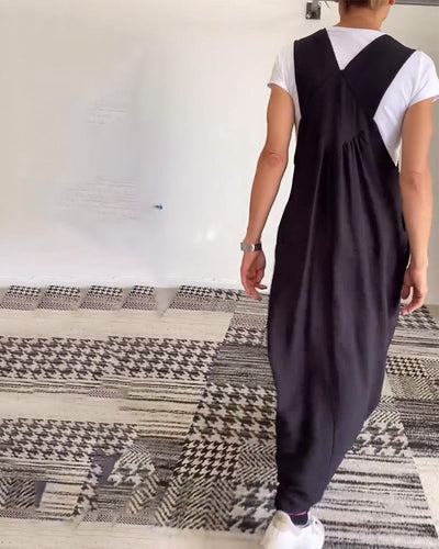 Alice | Solid Color Casual Strap Dress