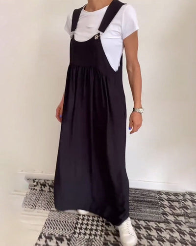 Alice | Solid Color Casual Strap Dress