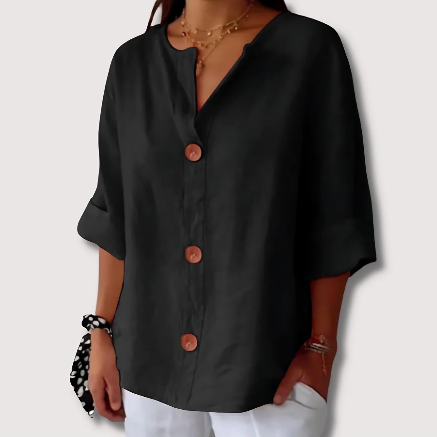 Martina™ - Linen Blouse
