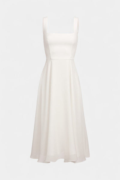 Mary | Sleeveless Fit and Flare A-Line Midi Dress