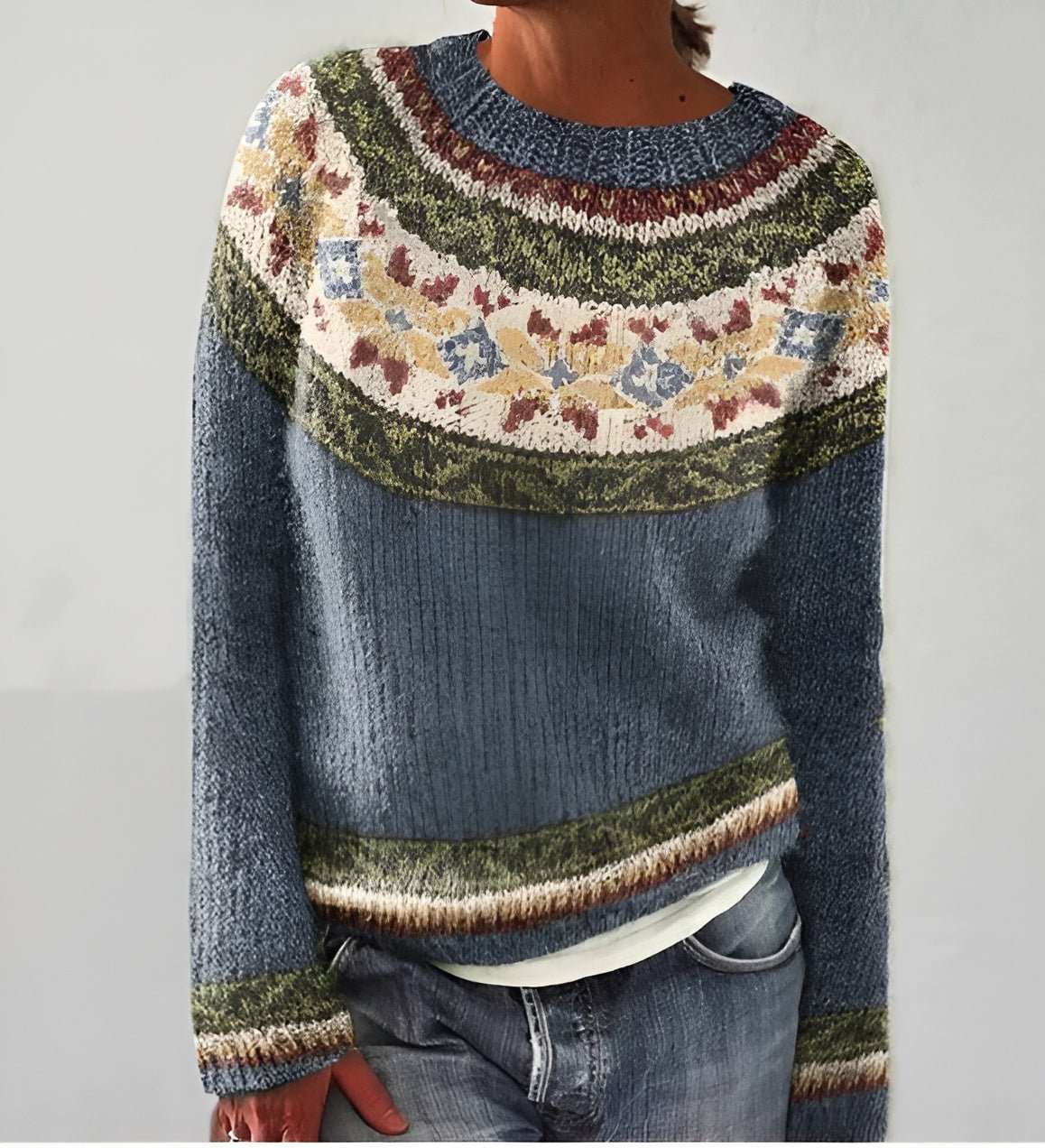 Nina | Retro Knitted Sweater