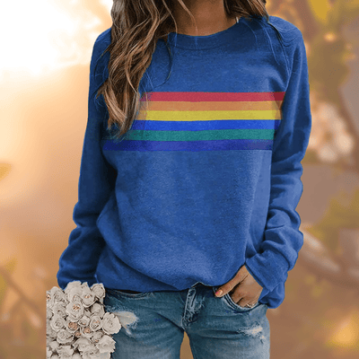 Nova | Rainbow Stripe Sweatshirt