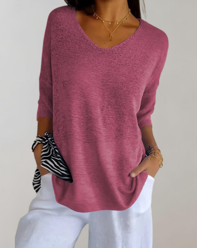 Fiji® | Knitted Top With V-Neck