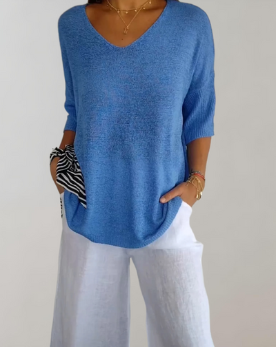 Fiji® | Knitted Top With V-Neck