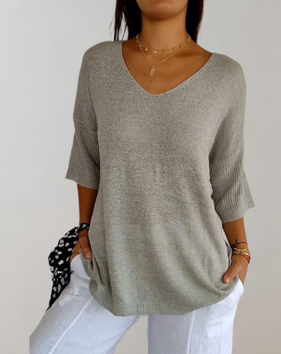 Fiji® | Knitted Top With V-Neck