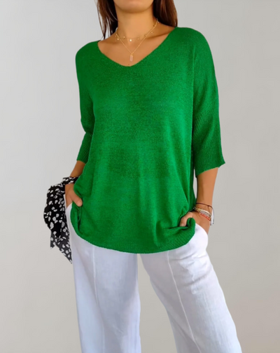 Fiji® | Knitted Top With V-Neck