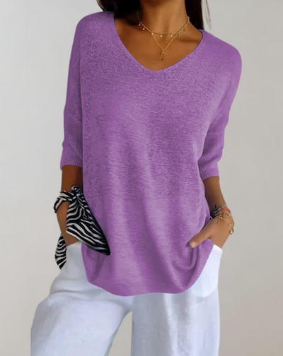 Fiji® | Knitted Top With V-Neck
