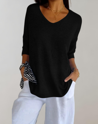 Fiji® | Knitted Top With V-Neck