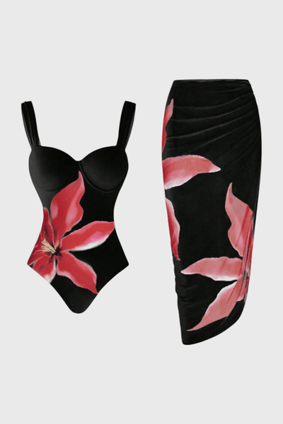 Sarah Floral Two-Piece Swim Set